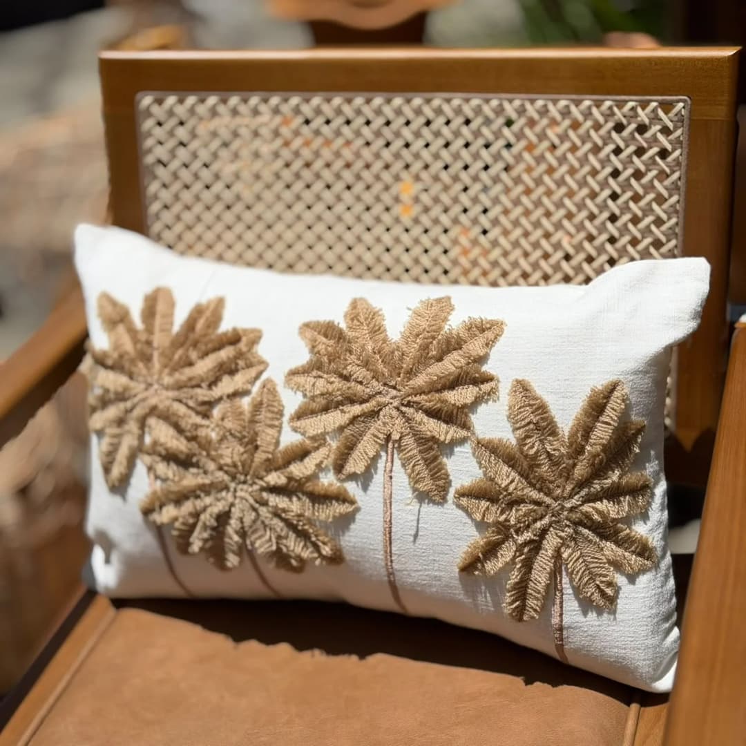 Capa de almofada Bali - Coqueiral 30cmx50cm