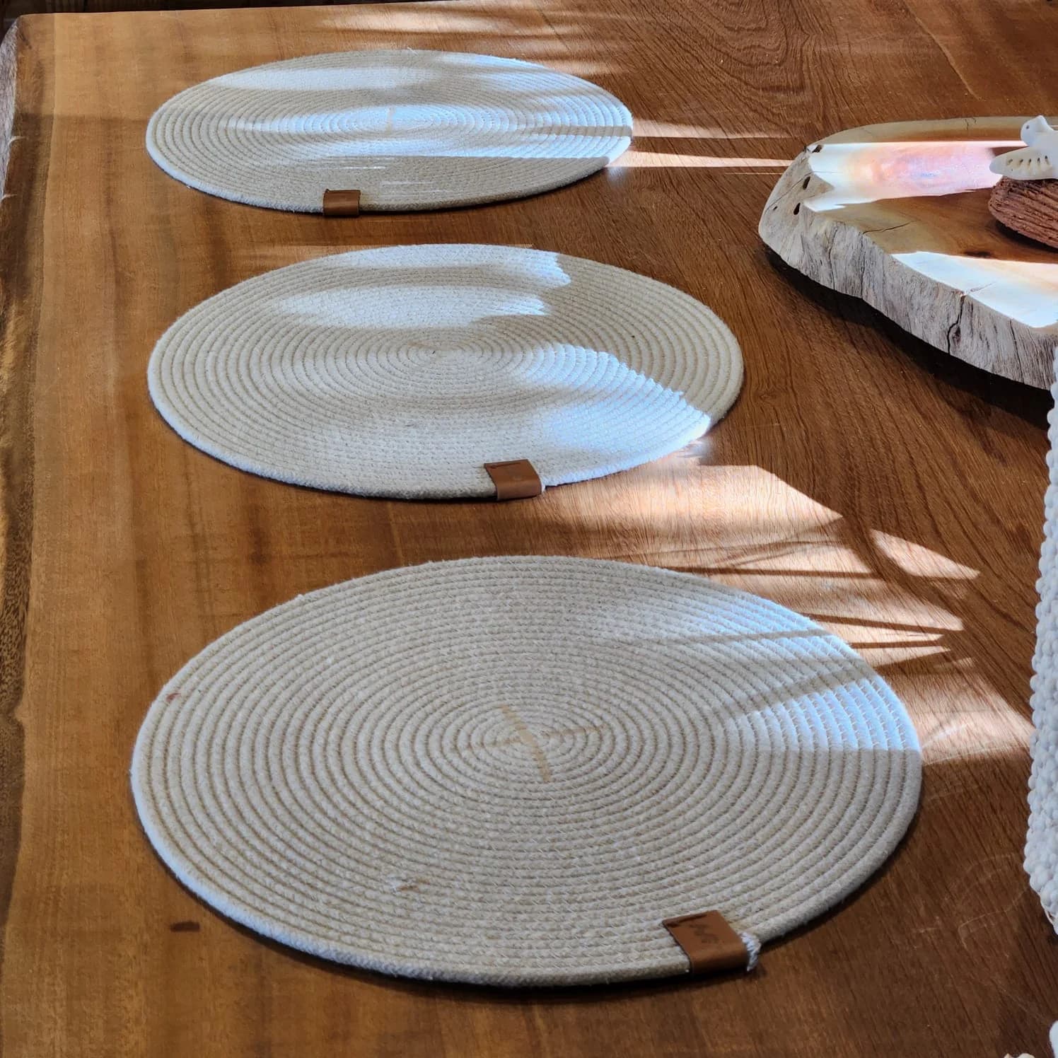 Sousplat Redondo Algodão de Corda