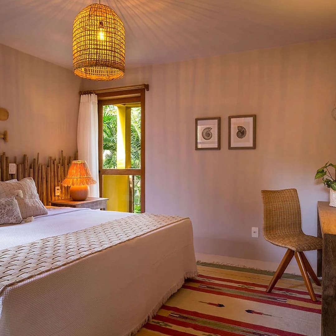 Luminária Gaiola Cipó Amber