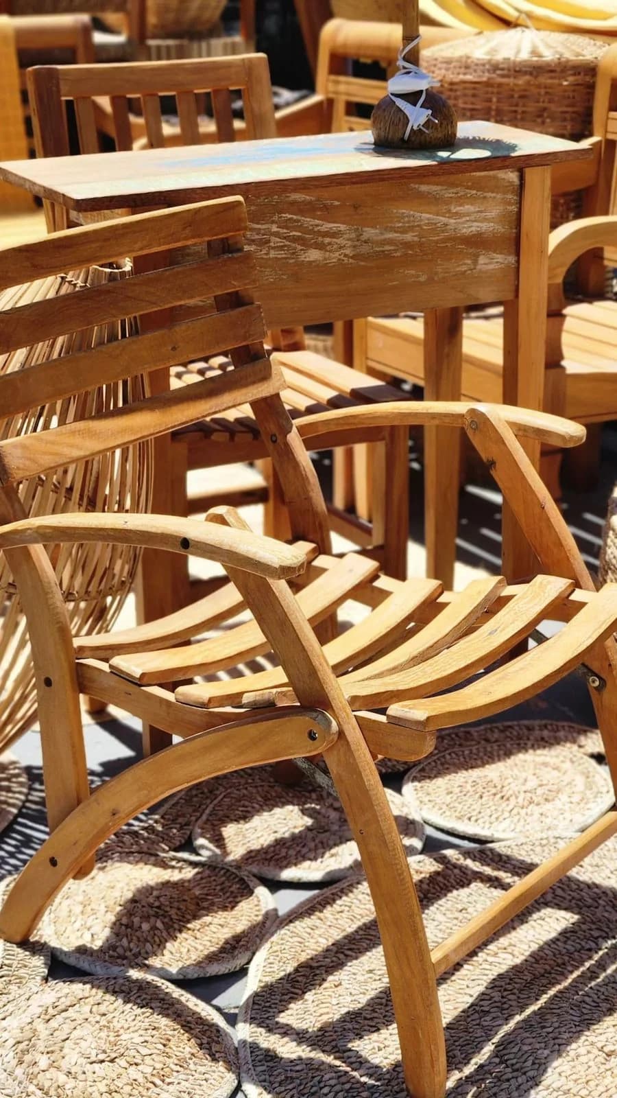 Poltrona dobrável - Peroba