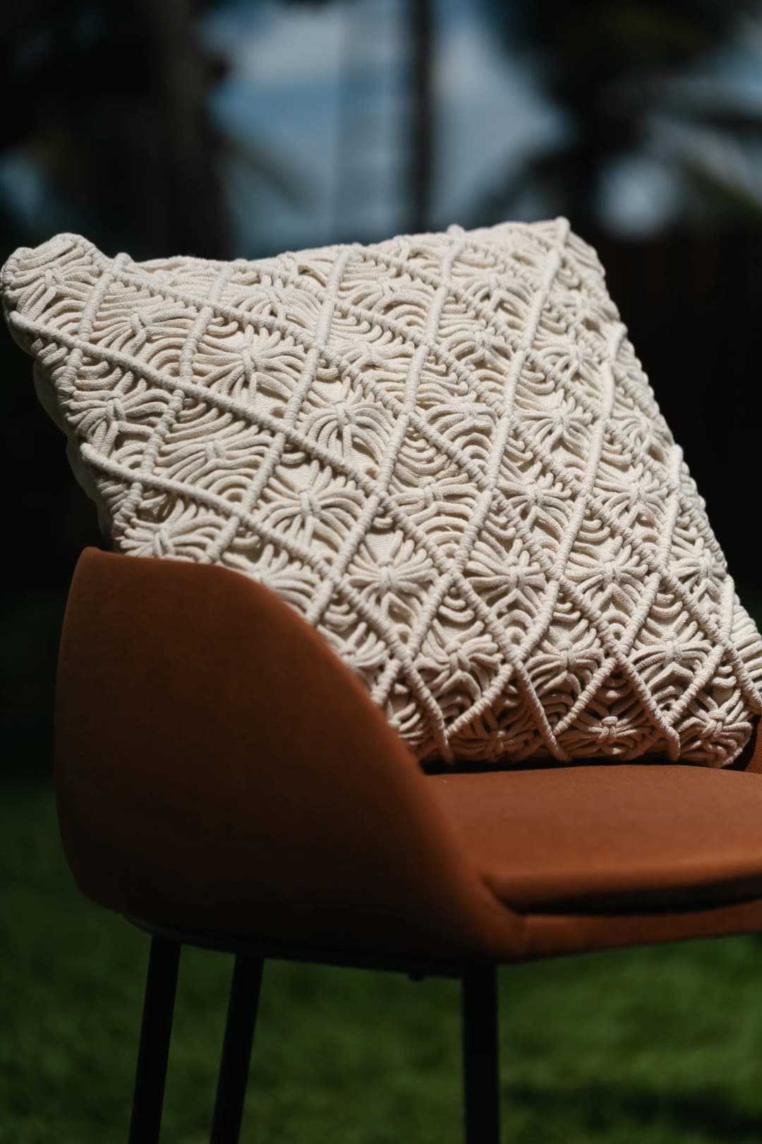 Capa de Almofada Trançada 45x45cm