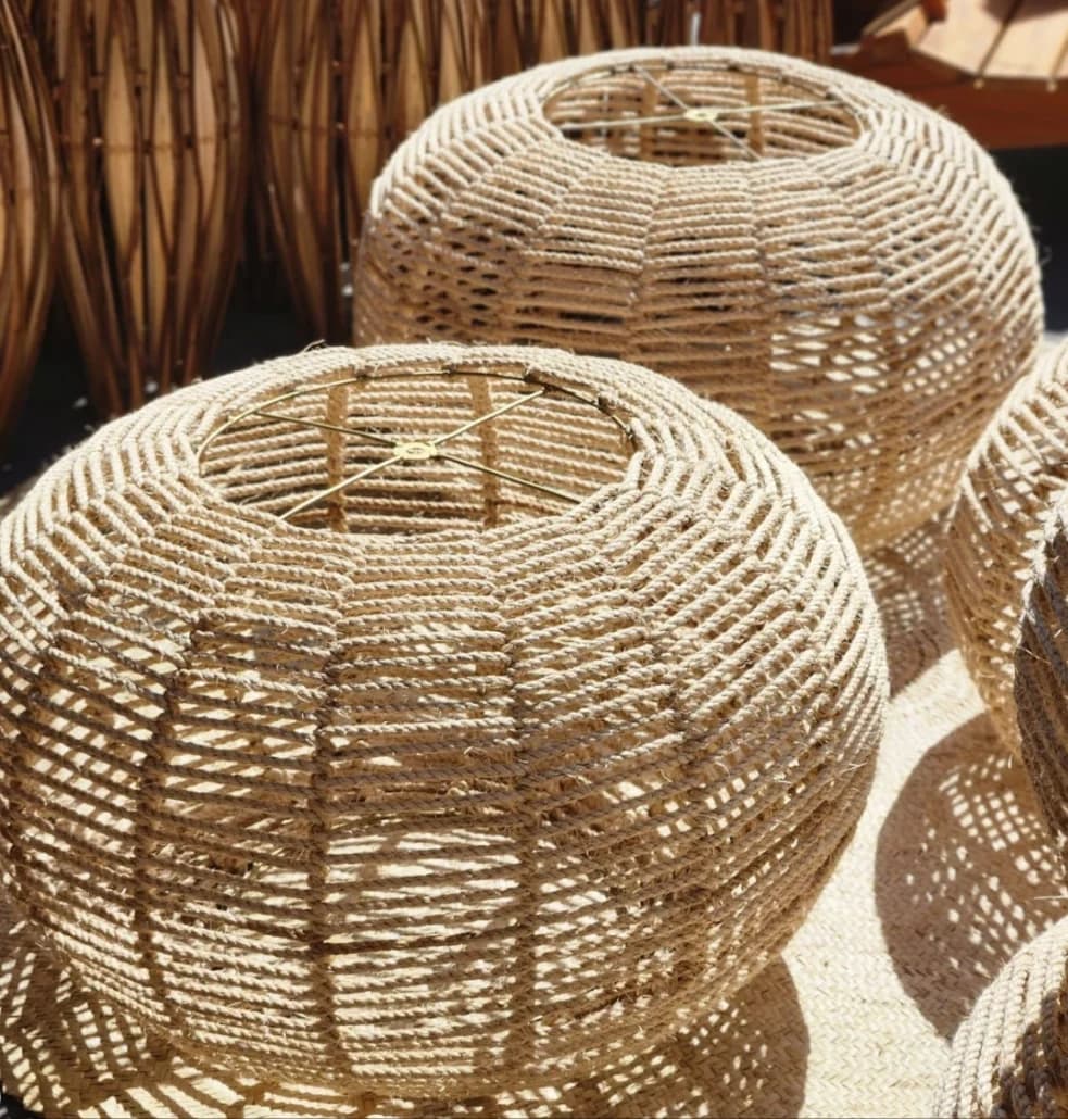 Luminária Pneu Sisal