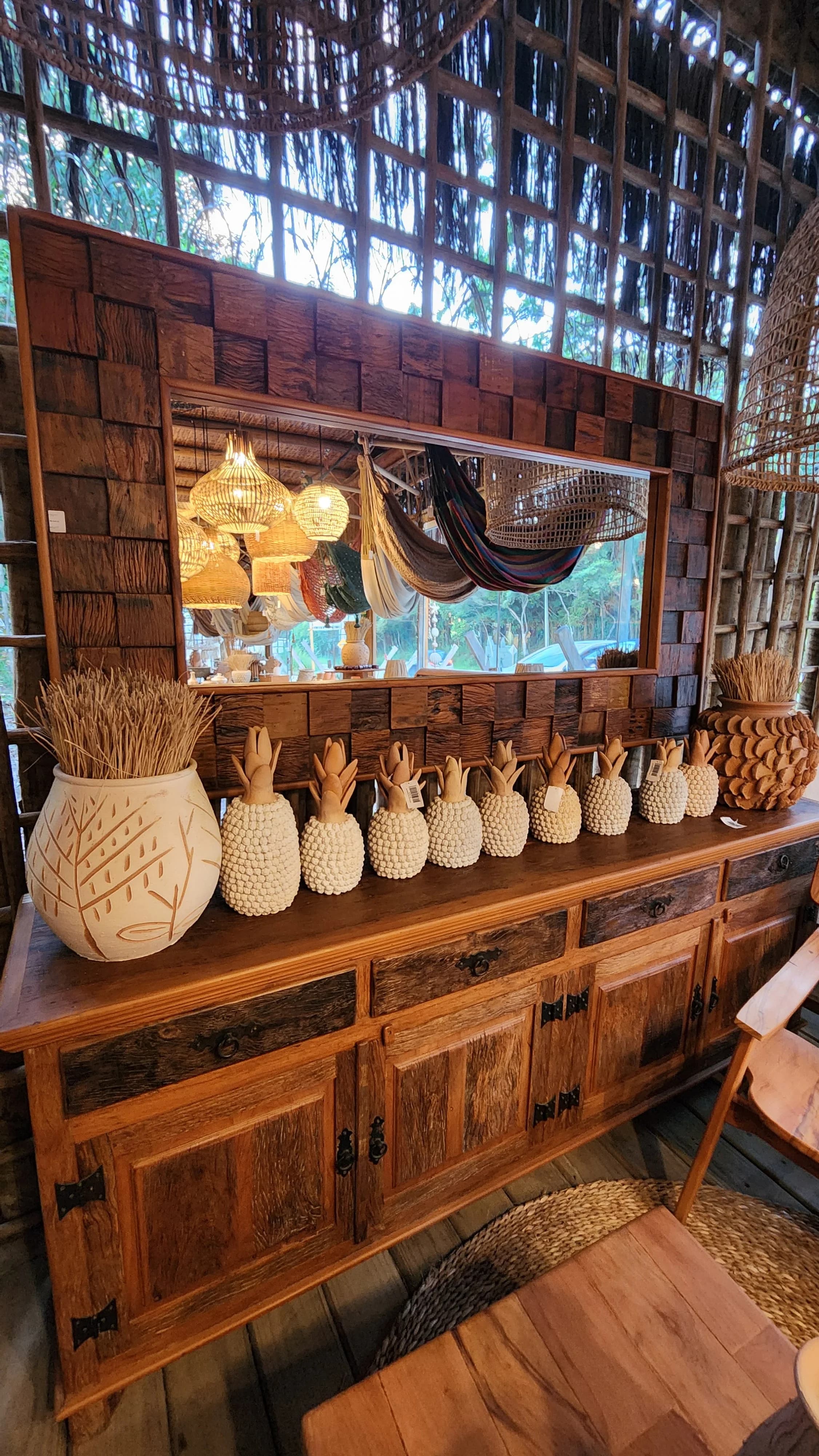 Espelho c/ Moldura Madeira