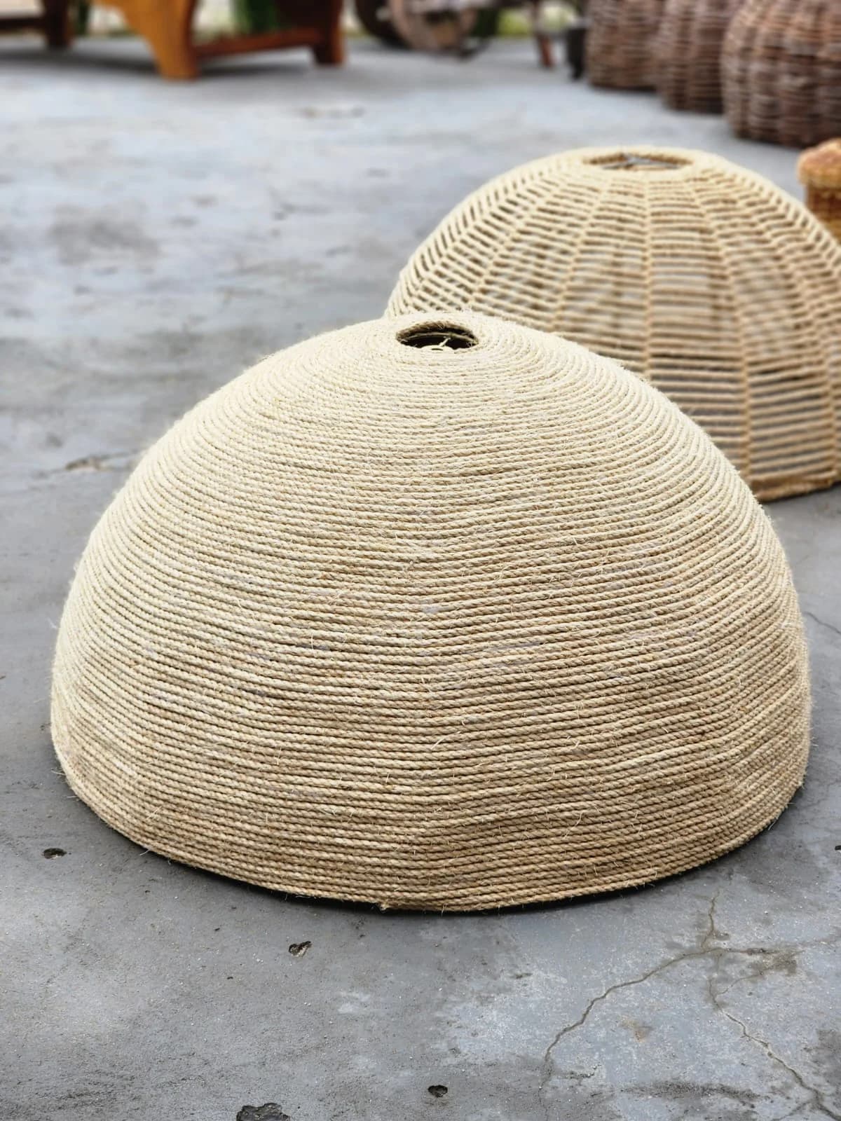 Luminária Cúpula Fechada Sisal