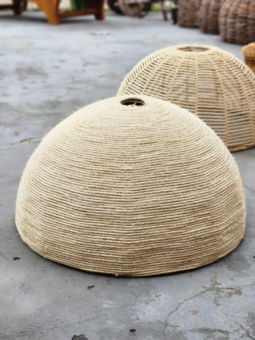 Luminária Cúpula Fechada Sisal