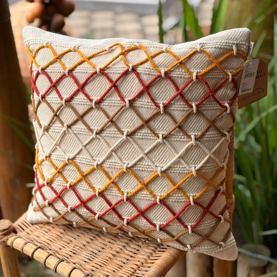 Capa de almofada Cruzadas 50cmx50cm