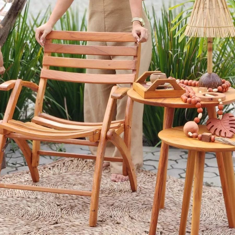 Poltrona dobrável - Peroba