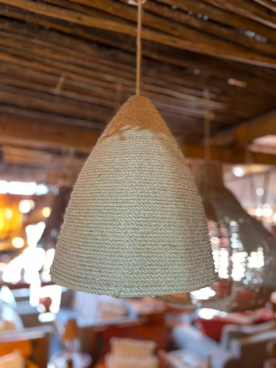 Luminaria Cúpula de Sisal 3