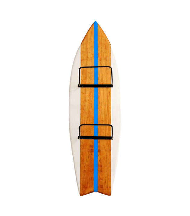 Porta Toalhas Cabideiro Decorativo Prancha de Surf Artesanal Madeira 78cm Estilo Praiano