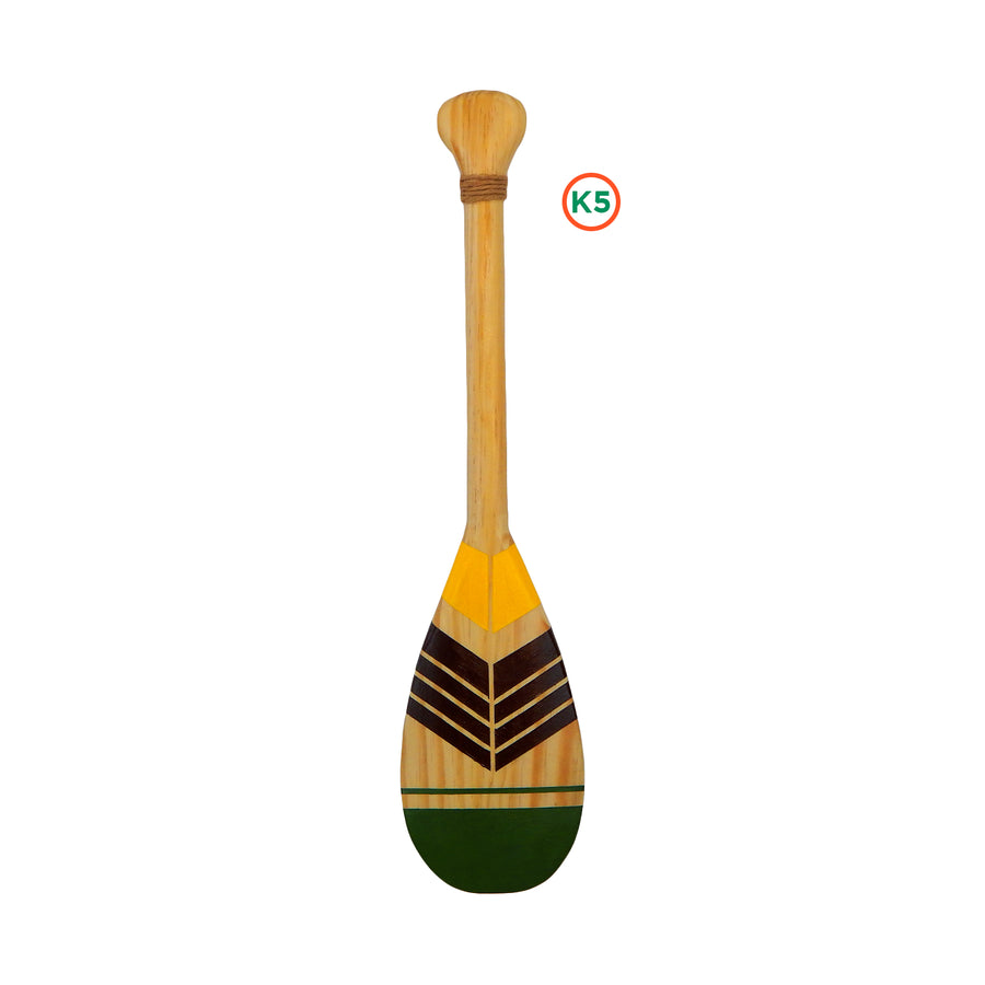 Remo Decorativo Artesanal Kopacê K05 Madeira Natural Pintura à Mão