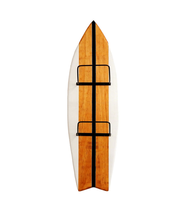 Porta Toalhas Cabideiro Decorativo Prancha de Surf Artesanal Madeira 78cm Estilo Praiano