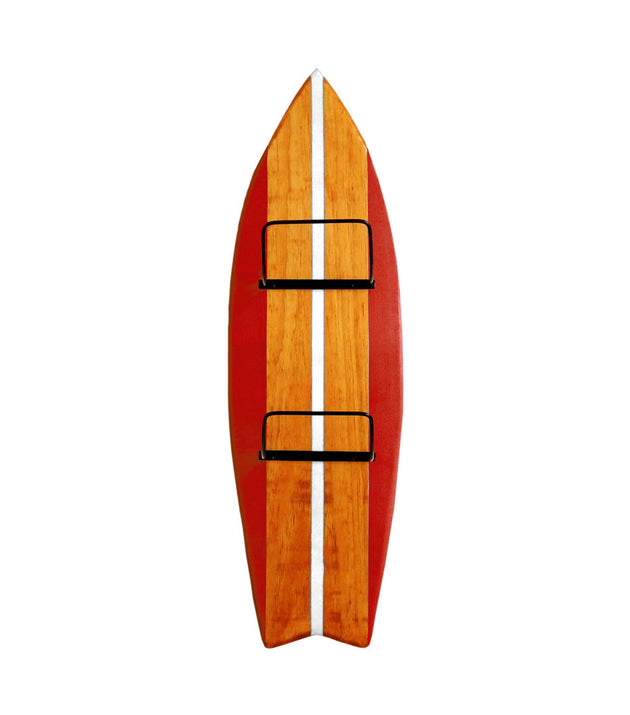 Porta Toalhas Cabideiro Decorativo Prancha de Surf Artesanal Madeira 78cm Estilo Praiano