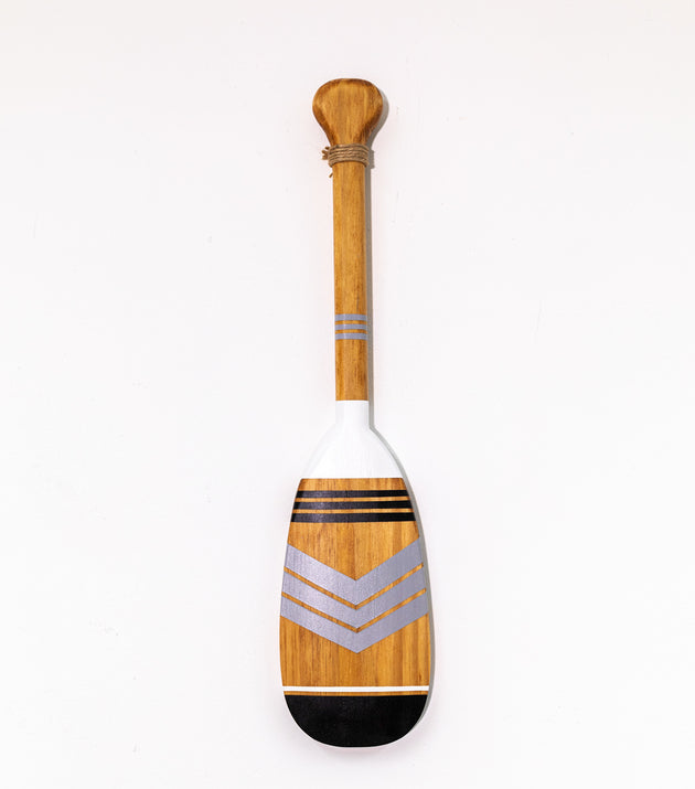 Remo Decorativo Tribal Artesanal Madeira Natural Pintura Manual Única Casa Tukã