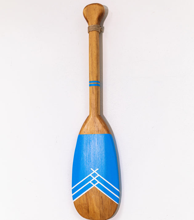 Remo Decorativo Tribal Artesanal de Madeira Natural Pintura 08 para Parede