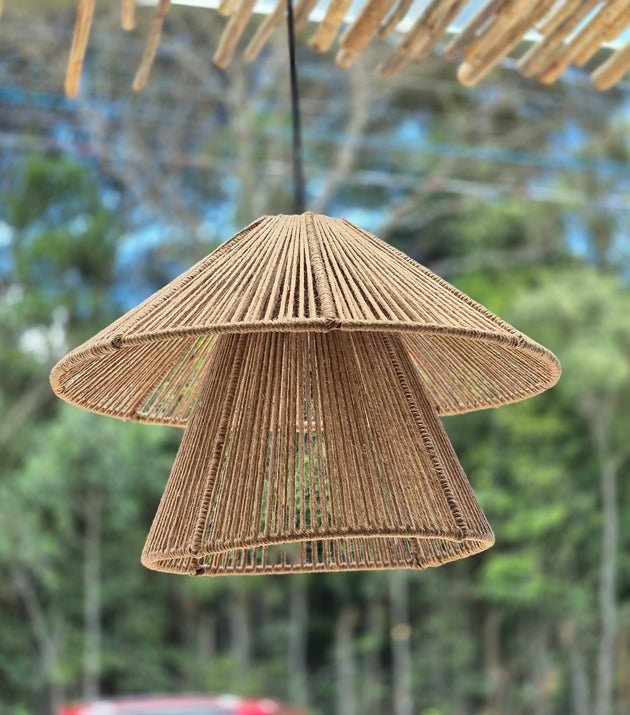 Luminária Rami Chapéu Duplo PS-27 46cmx37cm