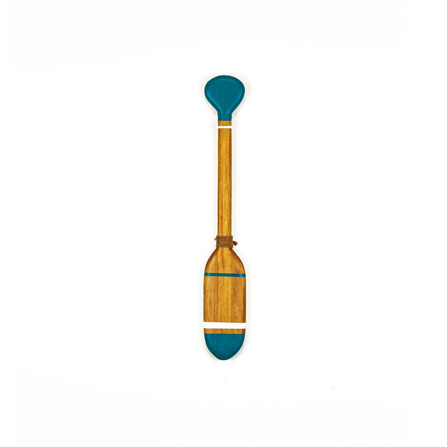 Remo Decorativo Náutico Artesanal Madeira 50cm - Estilo Marinho Pintura Exclusiva