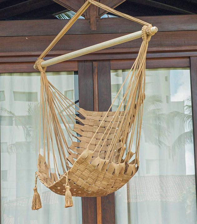 Rede Cadeira Trancê Caramelo