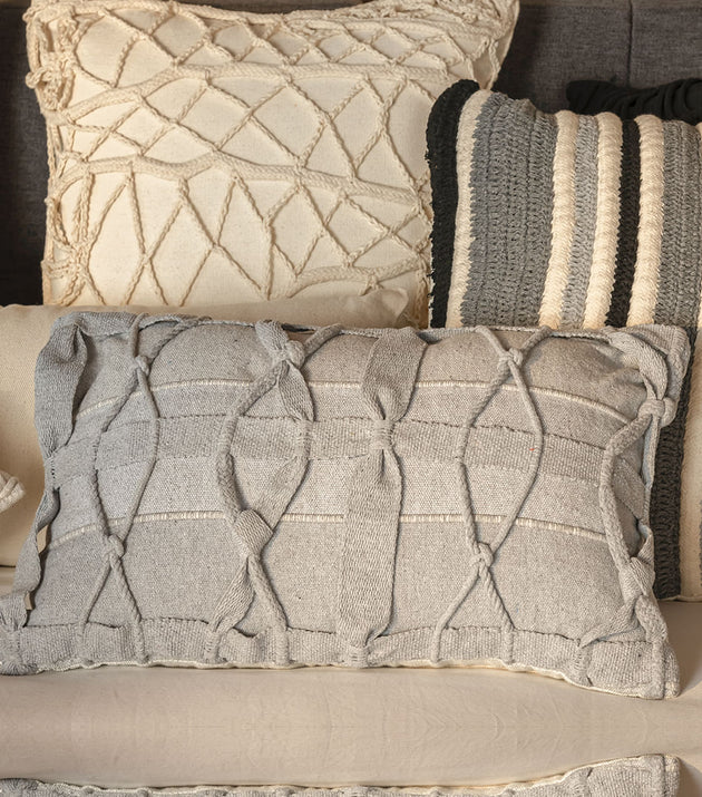 Capa de Almofada Mangue: Conforto Artesanal, Maciez Natural, Design Alongado para Sofás e Poltronas