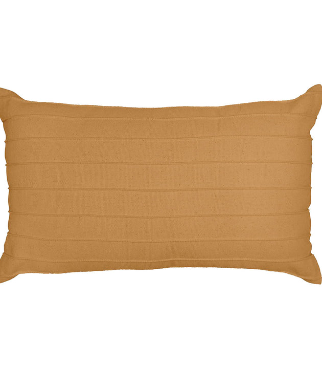 Capa de Almofada Retangular Drapeada Estreito Caramelo Santa Luzia Reciclada