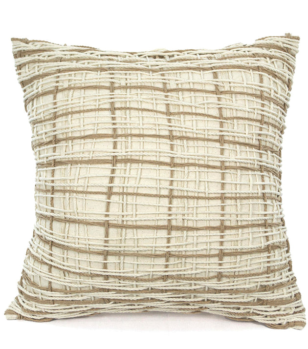 Capa de Almofada Raiz Neutra Elegante para Decoração, Algodão Poliéster, Versátil