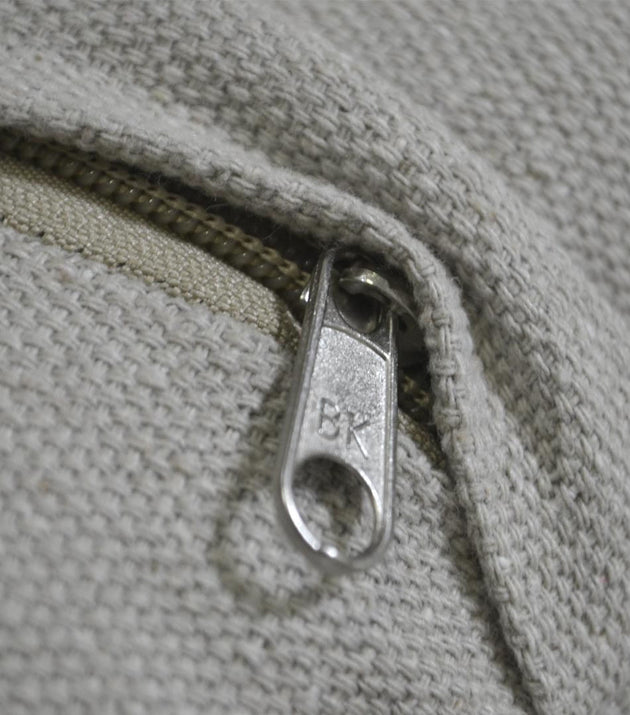 Capa de Almofada Xingu Areia Reciclada Sustentável com Zíper Conforto Decoração Lar