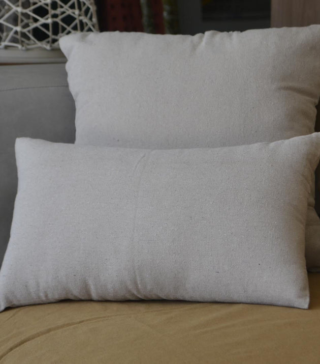 Capa de Almofada Xingu Areia Reciclada Sustentável com Zíper Conforto Decoração Lar