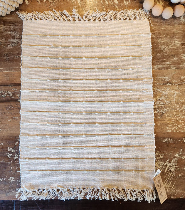 Sousplat algodão com palha natural 45cm x 35cm