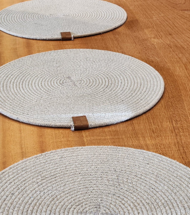 Sousplat Redondo Algodão de Corda