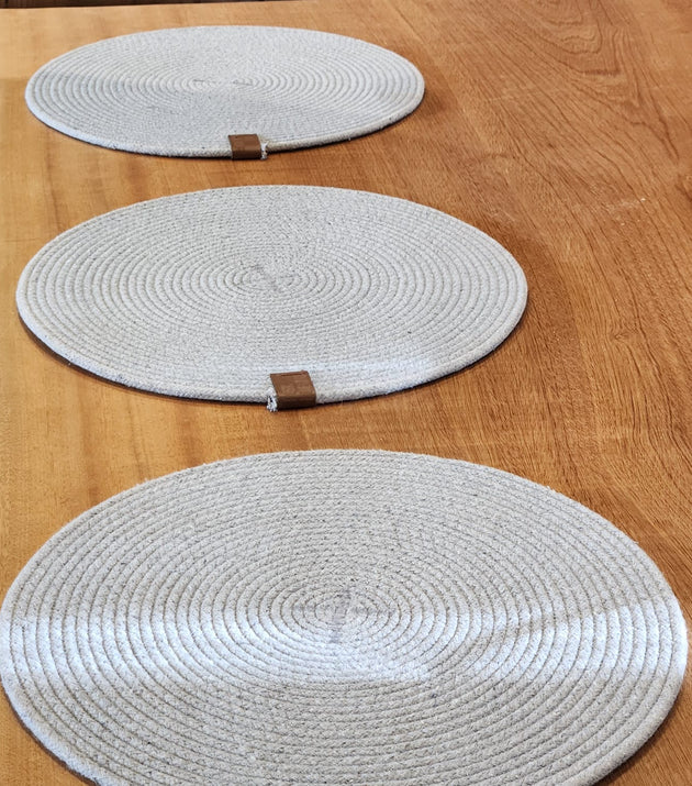 Sousplat Redondo Algodão de Corda