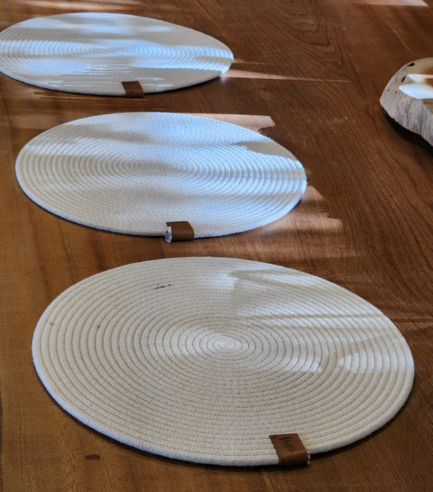 Sousplat Redondo Algodão de Corda
