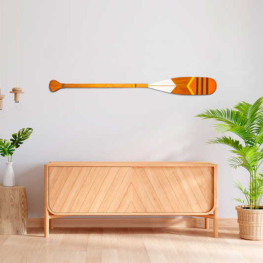Remo Decorativo Canadense Artesanal em Madeira Natural C01 - Charme Náutico Exclusivo Casa Tukã