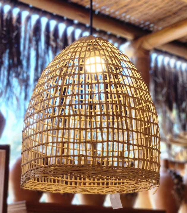 Luminária Gaiola Cipó Amber