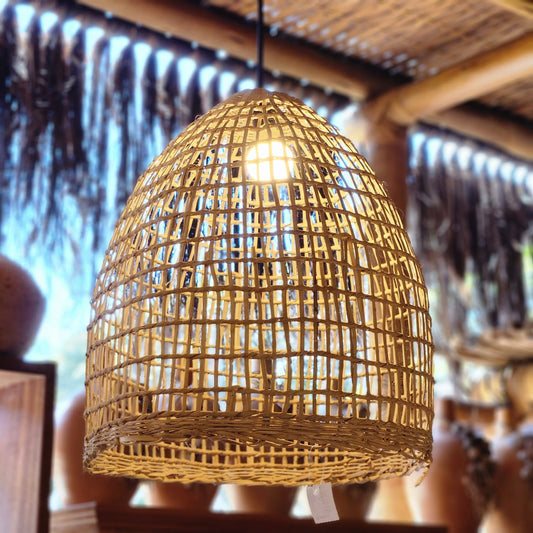 Luminária Gaiola Cipó Amber