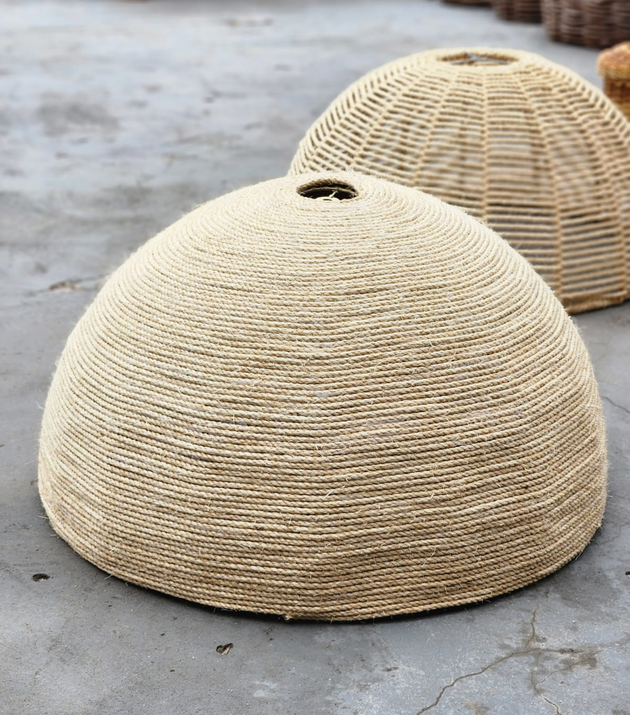 Luminária Cúpula Fechada Sisal