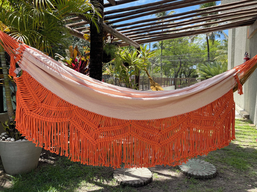Rede de Descanso Trancelim laranja