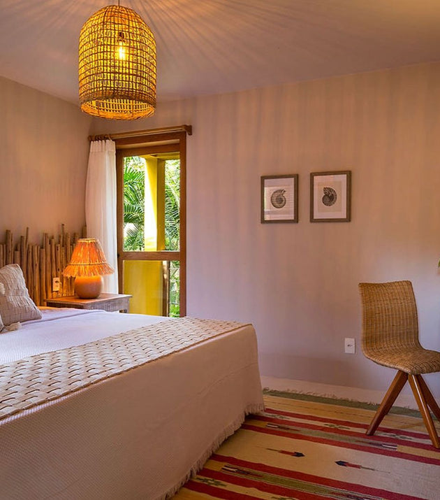 Luminária Gaiola Cipó Amber