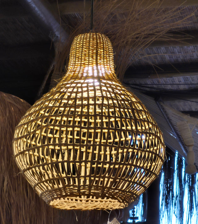 Luminária Gota Cipó Amber