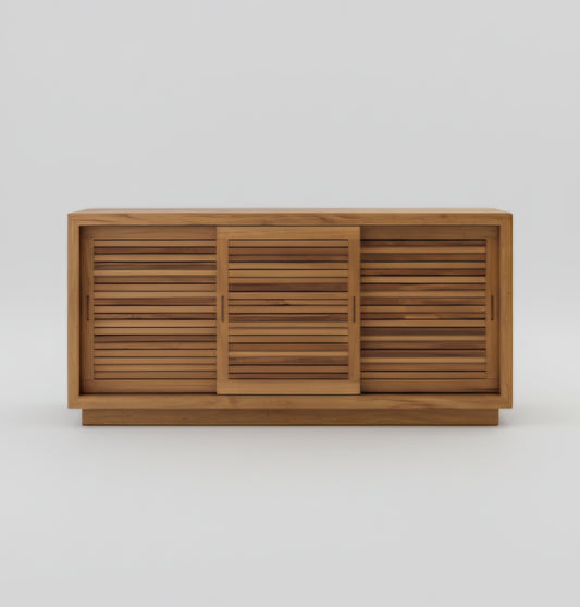 Aparador Buffet Peroba Rosa Ripado.