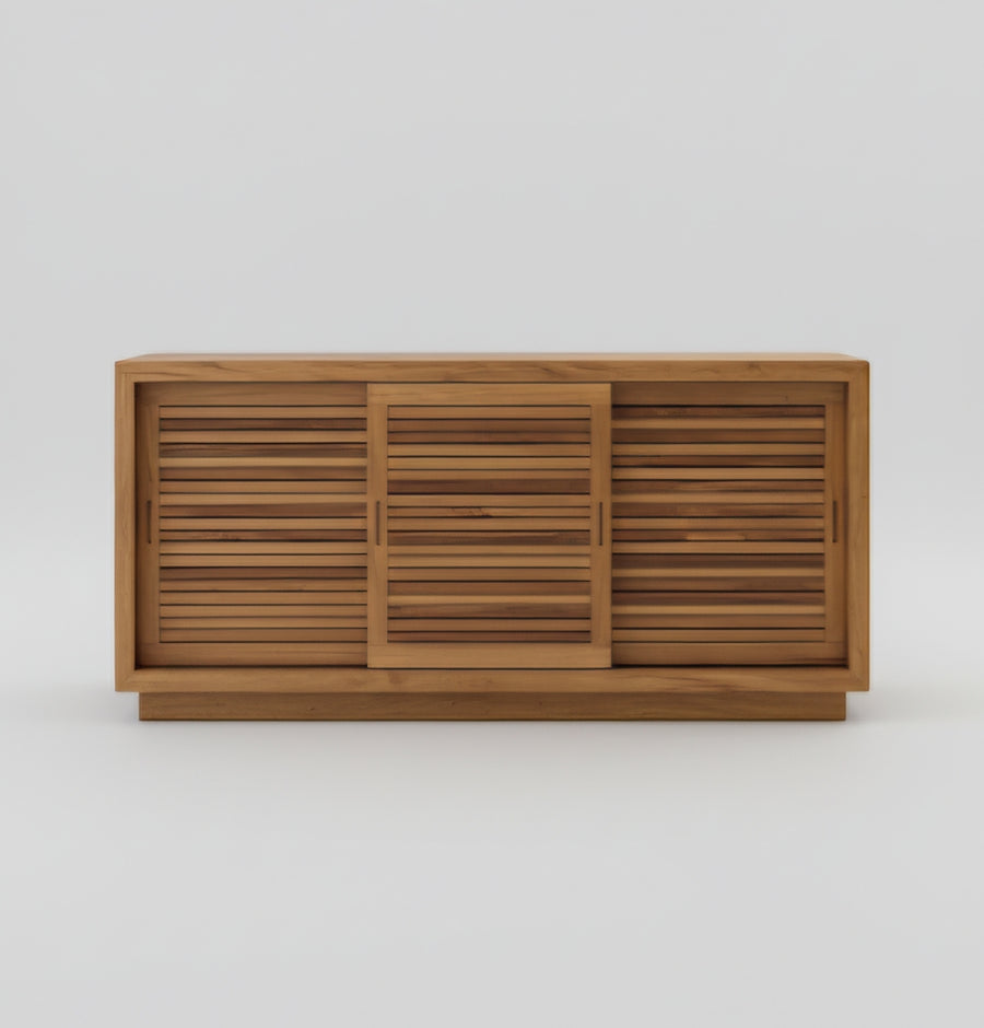 Aparador Buffet Peroba Rosa Ripado.